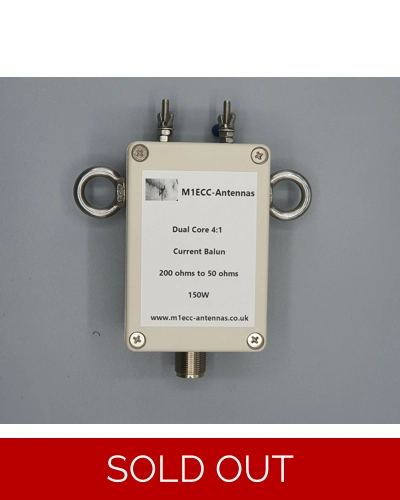 4:1 Dual Core Current Balun 150W